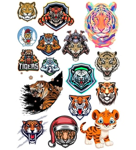 Kaplan Sticker Set 5 15 Parça Telefon, Tablet, Defter, Laptop Sticker