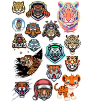 Kaplan Sticker Set 5 15 Parça Telefon, Tablet, Defter, Laptop Sticker