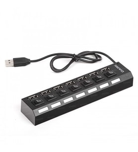 DARK Connect Master DK-AC-USB272 7port USB 2.0 Siyah USB Çoklayıcı Hub Anahtarlı