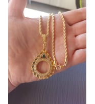çeyrek gram uyumlu kolye 3,mm 60cm kolye 24ayar altın kaplma