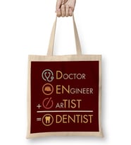 Doctor Engineer Artist Dentist 016 Bez Çanta Uzun Saplı