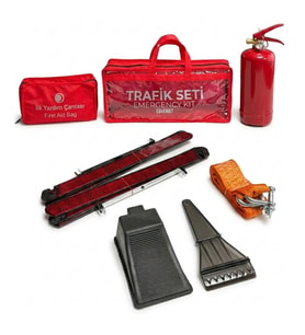 Gogoey COVERİST DİKDÖRTGEN OTO TRAFİK VE İLK YARDIM SETİ