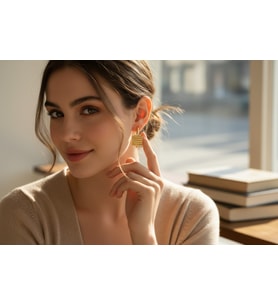 XUPİNG JEWELRY ÇİZGİLİ MODEL KÜPE
