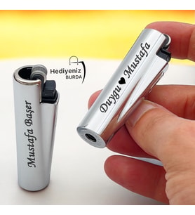 Çift Yön Baskı Avantajıyla Kişiye Özel Lüks Clipper Metal Çakmak