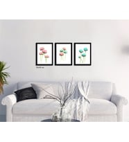 Çerçeveli Doku Efektli Tablo Seti 100x40 cm