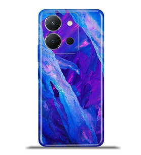 Vivo Y36 Kapak HD Renkli Dizayn Silikon Kılıf - İce Cave