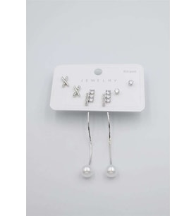 Çoklu Set Küpe - Gümüş