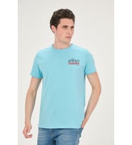 Erkek Yıkamalı Basic T-shirt Tişört %100 Pamuk Tişört