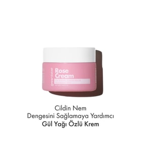 Greenlabel Gül Yağı Kremi Nemlendirici, Kırışıklık Karşıtı Ve Cilt Sıkılaştırıcı Bakım 50 ml