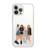 Iphone 12 Pro Uyumlu Blackpink Tasarımlı Şeffaf Telefon Kılıfı