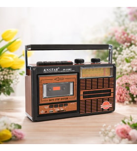 Ultratekno FP-319BT Retro Nostalji & Modern Teknoloji Bir Arada – Bluetooth’lu Kaset Çalar Radyo (Kahverengi)