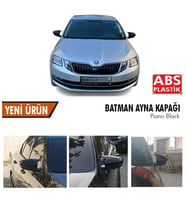 Skoda SuperB Yarasa Ayna Kapağı Batman Parlak Siyah Piano Black