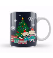 Phil And Lil Rugrats Around The Christmas Tree Kupa Bardak Porselen
