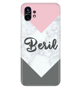 Nothing Phone 1 / 2 Kılıf İsim Yazılı Kişiye Özel Silikon Kapak Model-30 (Çok Renkli)