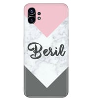 Nothing Phone 1 / 2 Kılıf İsim Yazılı Kişiye Özel Silikon Kapak Model-30 (Çok Renkli)