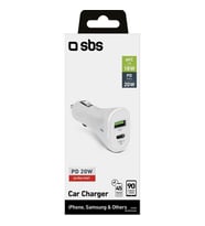 Sbs Araç Şarj Cihazı Usb-C Pd 20W + 1xusb-A