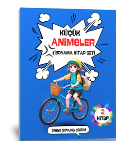 Küçük Animeler Boyama Kitap Seti (2 Kitap)