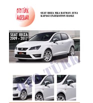 Seat Ibıza Mk4 Yarasa Batman Ayna Kapağı 2008 2017 Enjeksiyon Baskı (Siyah)