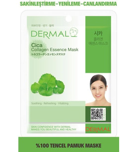 Dermal Canlandırıcı, Yenileyici, Sakinleştirici Centella Asiatica Özlü Kolajen Maske 23 gr