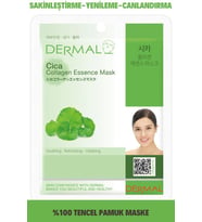 Dermal Canlandırıcı, Yenileyici, Sakinleştirici Centella Asiatica Özlü Kolajen Maske 23 gr