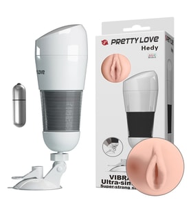 Pretty Love Hedy Kablosuz 27 Cm Titreşimli Realistik Suni Vajina Mastürbatör
