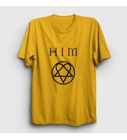 Presmono Unisex Sarı Logo Him T-Shirt 80630tt (Sarı)