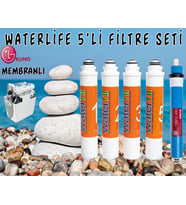 Waterlife Filtre 5 'li Lg Mebran Set Waterlife Su Arıtma Filtresi