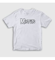 Presmono Unisex Çocuk Beyaz The Misfits T-Shirt 175148tt (Beyaz)