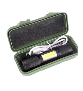 Taktik El Feneri Usb Şarj Edilebilir Kamp Feneri Cob Zumlanabilir Mini Taşınabilir El Feneri Ws-5454