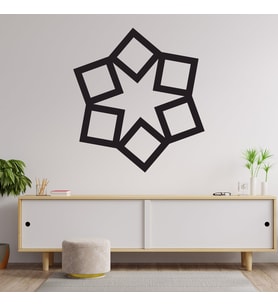 Yıldız  Desen  Ahşap Tablo  
