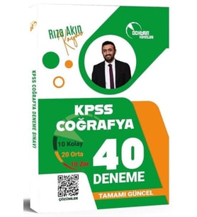 Doktrin KPSS Coğrafya 40 Deneme Çözümlü