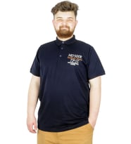 Mode XL Büyük Beden T-Shirt Polo MD500E 22342 Lacivert