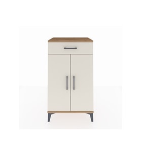 Hyperion Komodin 2 Raflı Tek Çekmeceli 2 Kapaklı 60x44x106 Çam-Aytaşı