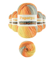 5 Adet Batik Chunky Örgü İpi Yünü Tüm Kıyafetlere Uygun - 108