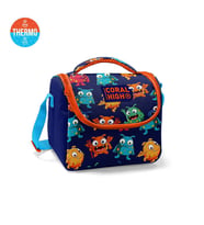 Coral High Kids Lacivert Mavi Canavar Desenli Thermo Beslenme Çantası 11822