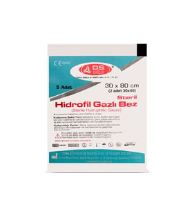 Damla Hidrofil Gazlı Bez 30Mm X 80Mm 2 Parça
