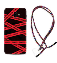 Samsung J6 Plus J7 Prime J7 Pro M20 Kılıf Boyun Asklı Rasta Silikon Danger 1372