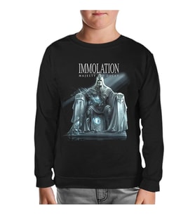 Immolation - Majesty and Decay Siyah Çocuk Sweatshirt