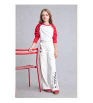 Defacto Hello Kitty Lisanslı Wide Leg Beyaz Kız Çocuk Eşofman Altı I1690A8/ER105