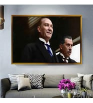 Altın Çerçeveli dekoratif tablo a1296 (Gold)