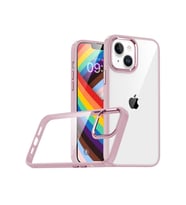Apple iPhone 14 Uyumlu Kılıf Zore Flora Kapak (Rose Gold Altın)