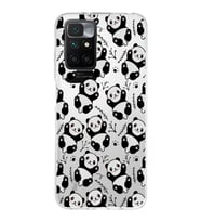 Redmi 10 2022 Uyumlu Kapak Panda Tasarımlı Şeffaf Silikon Kılıf