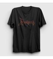 Presmono Unisex Siyah Logo Venom T-Shirt 121961tt