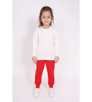 Toontoy Kız Çocuk Baskılı Sweatshirt (Ekru)