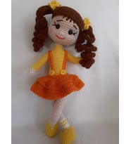 Portakal Çiçeği Bebek Amigurumi Organik Oyuncak