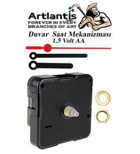 Duvar Saat Mekanizması 1 Adet 10 mm Şaft Sessiz Saat Motoru Akrep Yelkovan Okul Deney Saat Yapım