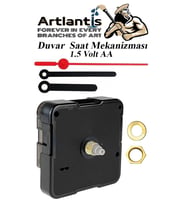 Duvar Saat Mekanizması 1 Adet 10 mm Şaft Sessiz Saat Motoru Akrep Yelkovan Okul Deney Saat Yapım