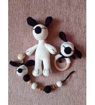 Snoopy Yeni Doğan Takım Amigurumi Organik Oyuncak