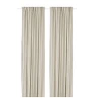 Fon Perde/2 Kanat, Bej, 145x300 cm, Işık Filtreleyici, Polyester
