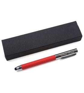 Kişiye Özel Baskılı Kırmızı Desenli Metal Roller Kalem